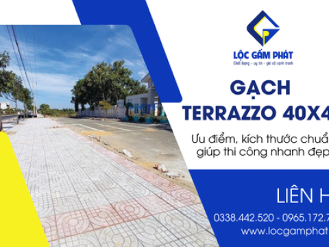 Gạch terrazzo 40x40: Ưu điểm, kích thước chuẩn giúp thi công nhanh và đẹp 