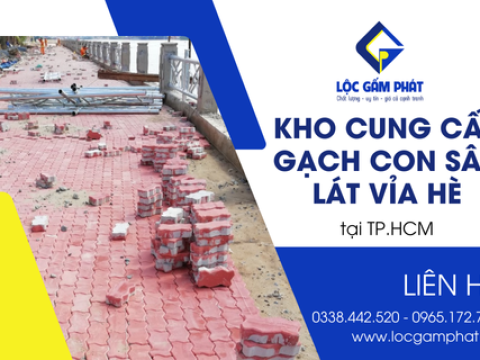 Kho cung cấp gạch con sâu lát vỉa hè tại TPHCM – Liên hệ ngay 0965.172.746