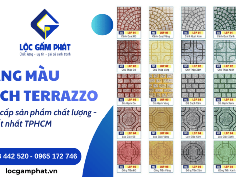 Cập nhật bảng màu gạch terrazzo TPHCM mới nhất - Đa dạng & sang trọng
