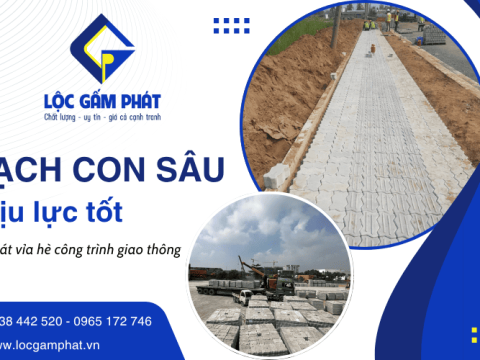 Gạch con sâu chịu lực tốt khi lát vỉa hè công trình giao thông