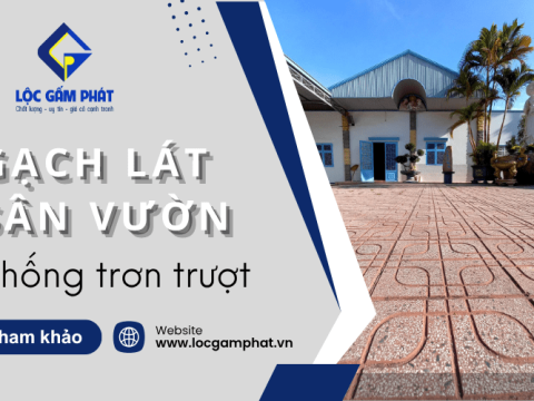 Lát sân vườn dùng gạch nào chống trơn trượt hiệu quả?