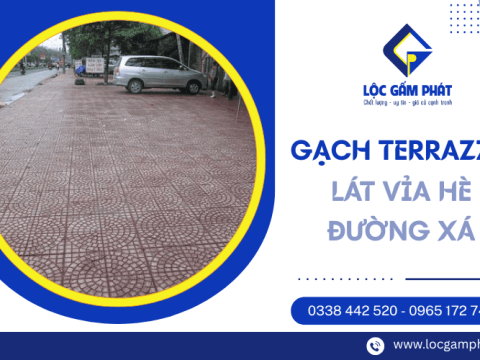 Tại sao gạch terrazzo lại được ưa chuộng lát vỉa hè đường xá?