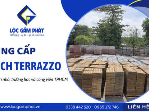 Gạch terrazzo TPHCM - Lựa chọn hoàn hảo cho sân nhà, trường học, công viên