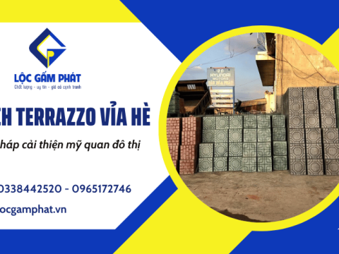 Gạch Terrazzo vỉa hè: Giải pháp bền đẹp, cải thiện mỹ quan đô thị