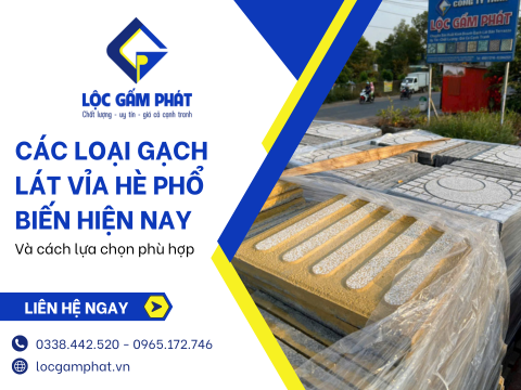 Các loại gạch lát vỉa hè phổ biến hiện nay và cách lựa chọn phù hợp