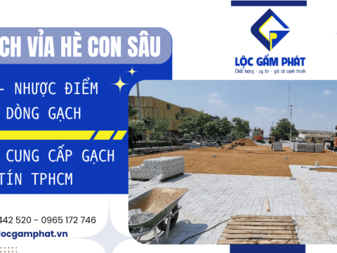 Gạch con sâu vỉa hè TPHCM? Ưu nhược điểm chi tiết bạn nên biết