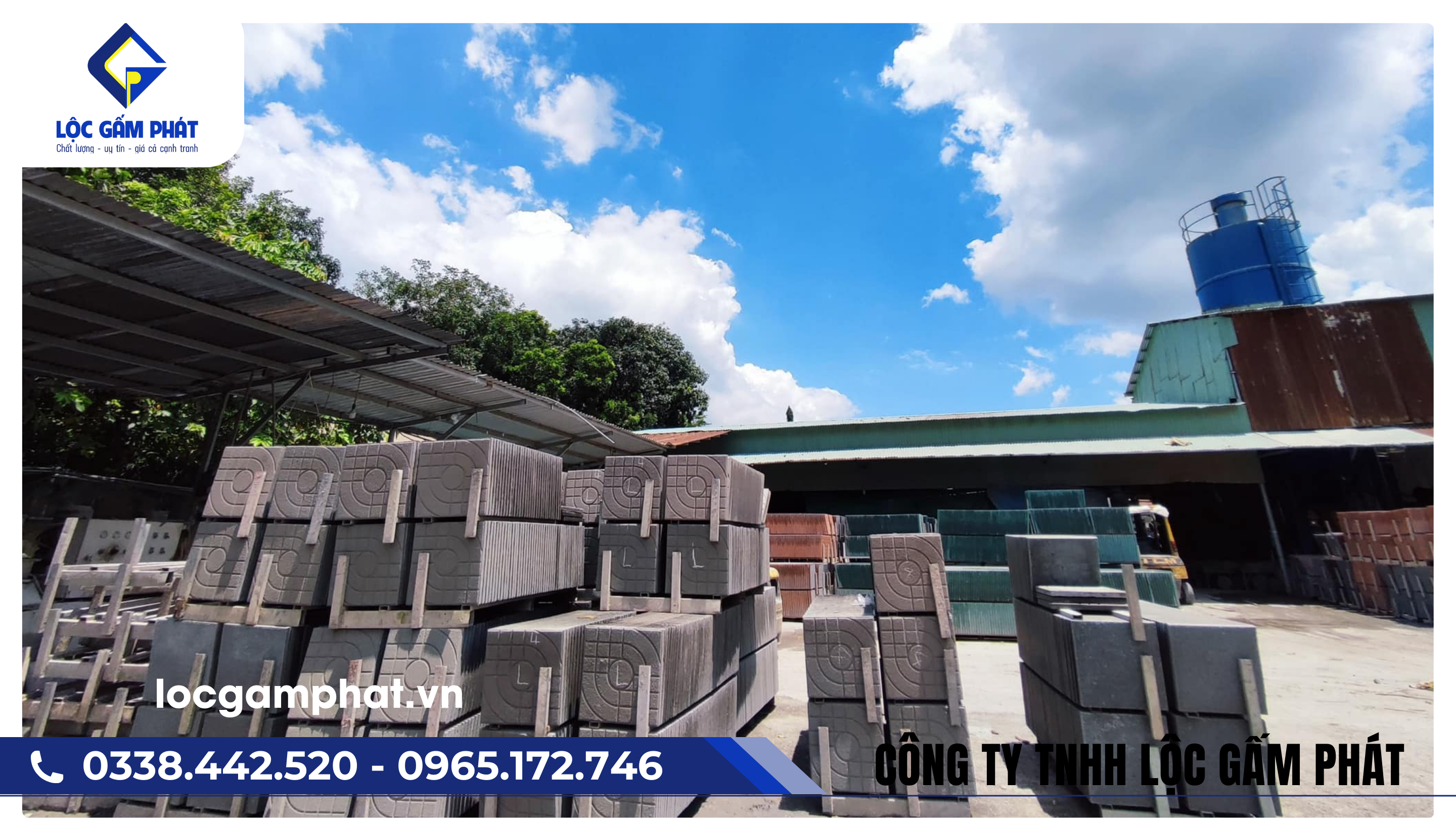 gạch vỉa hè lộc gấm phát