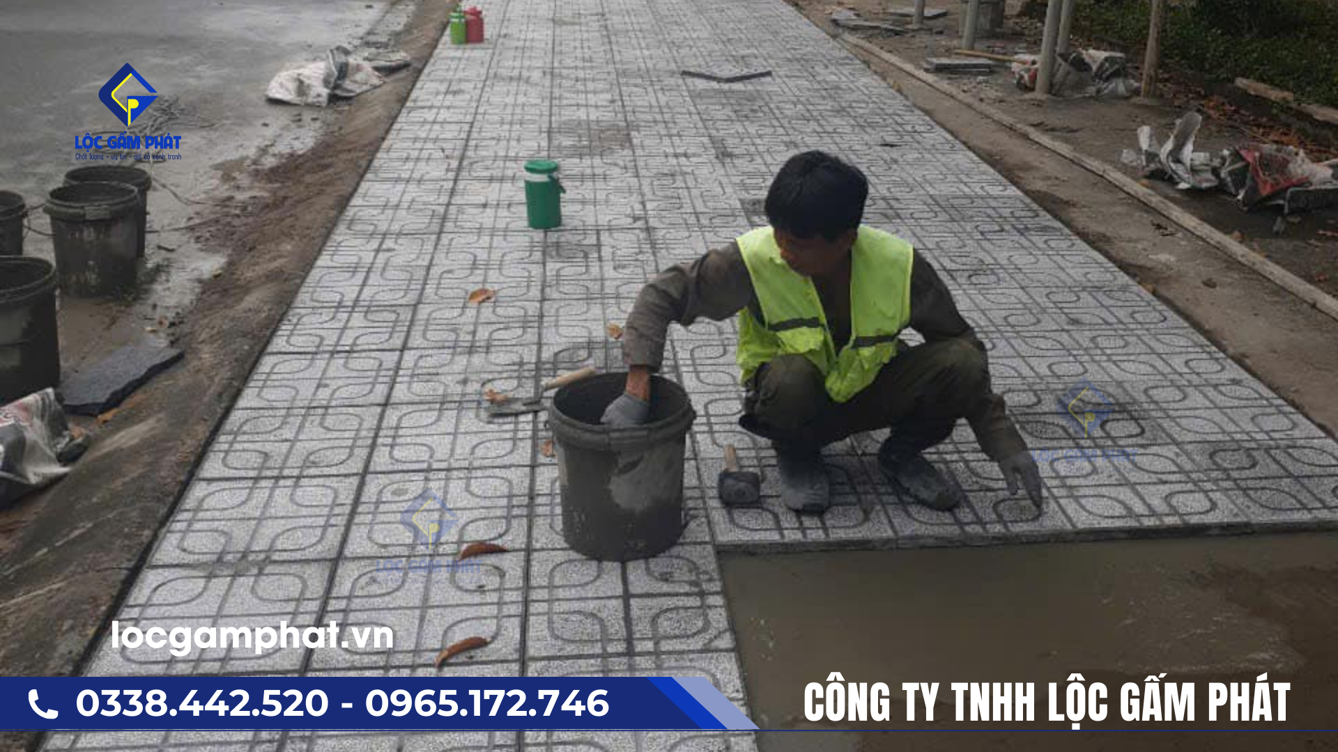 thi công gạch terrazzo