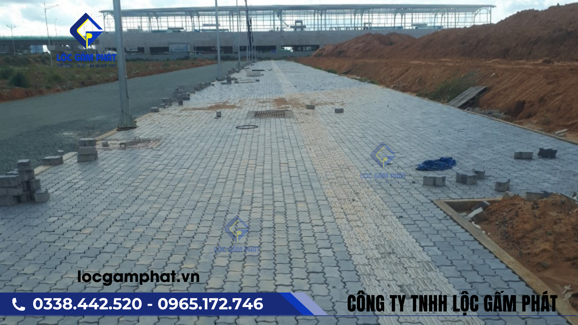 gạch block tự chèn khu công nghiệp