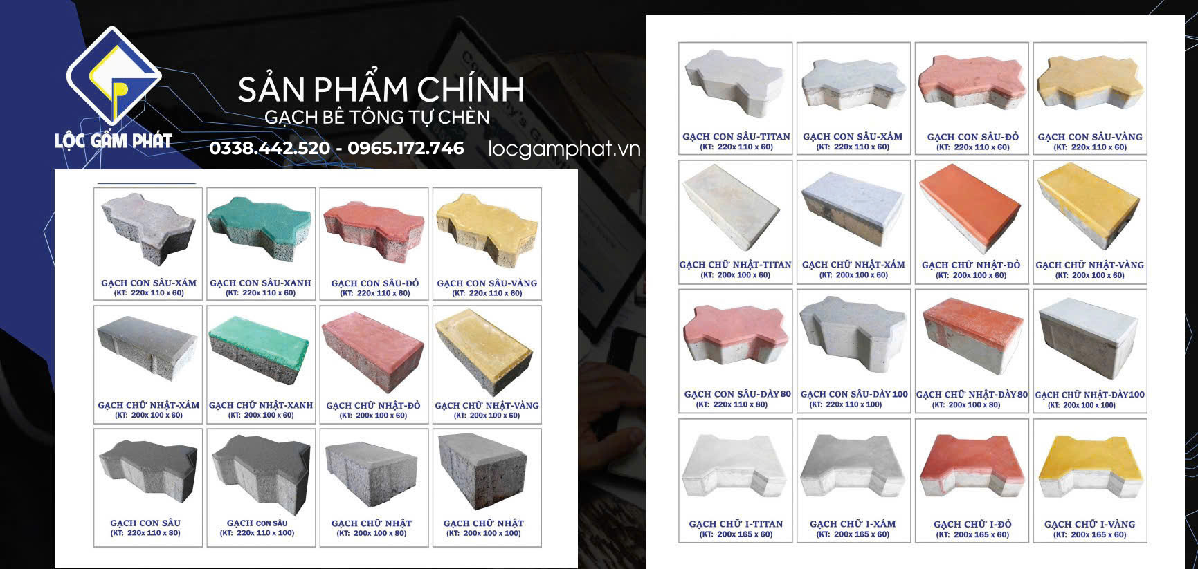 gạch bê tông tự chèn