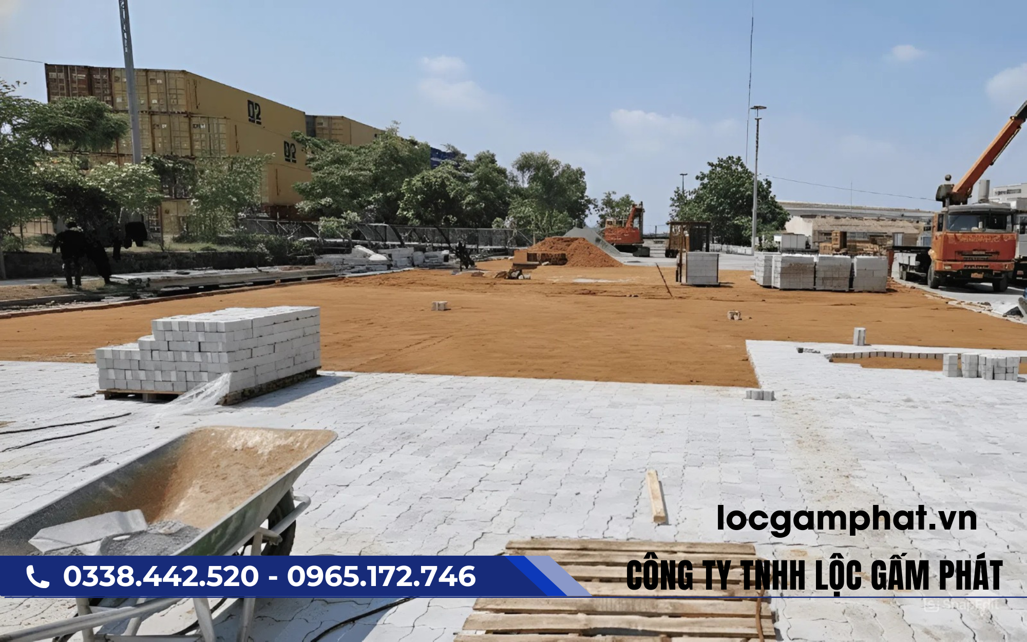 gạch block tự chèn khu công nghiệp