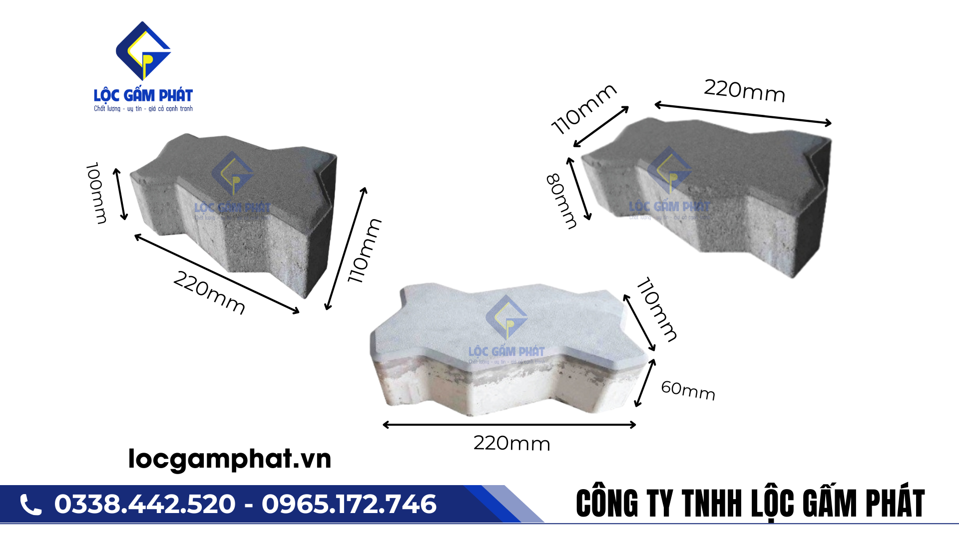 kích thước gạch con sâu