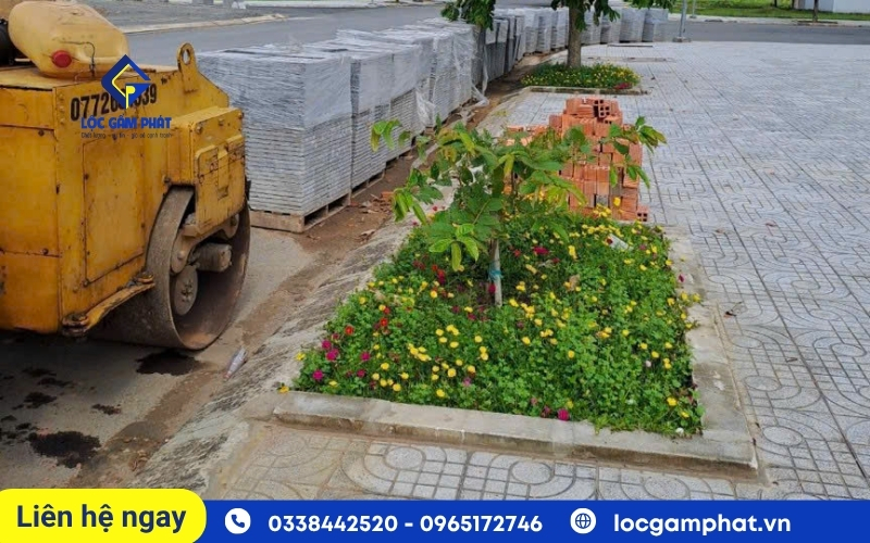 gạch vỉa hè terrazzo