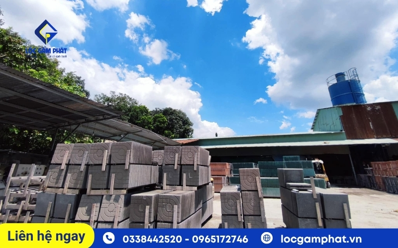 Lộc Gấm Phát cung cấp gạch terrazzo lát vỉa hè tại Bình Phước cũ