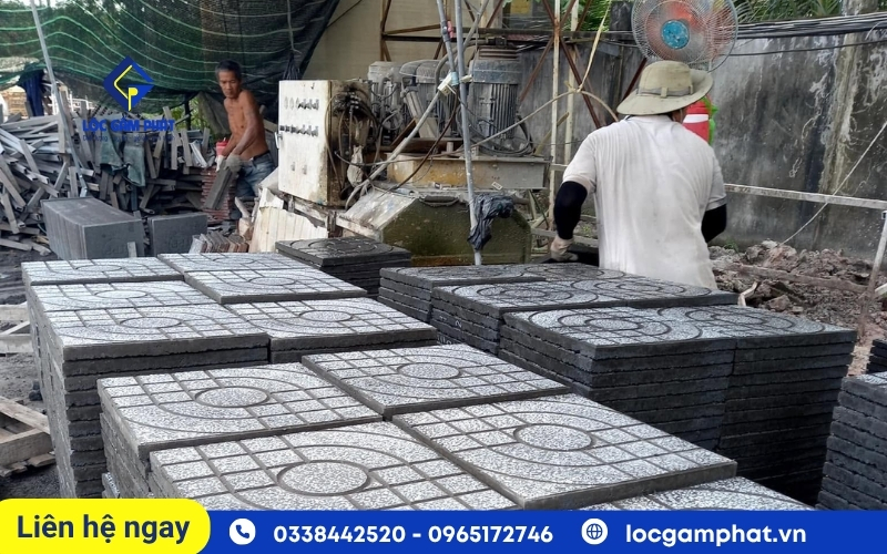 quy trình sản xuất gạch terrazzo