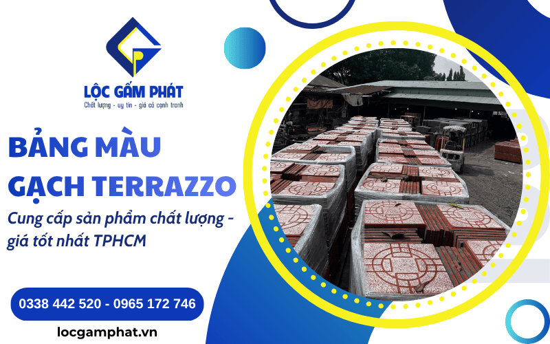 Bảng màu gạch terrazzo