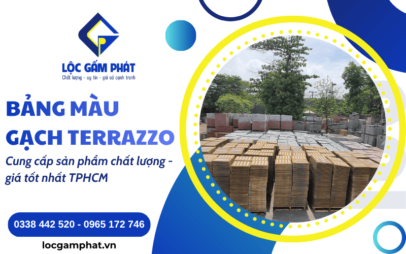 Bảng màu gạch terrazzo