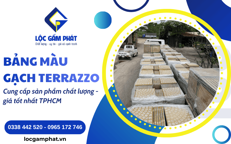 Bảng màu gạch terrazzo