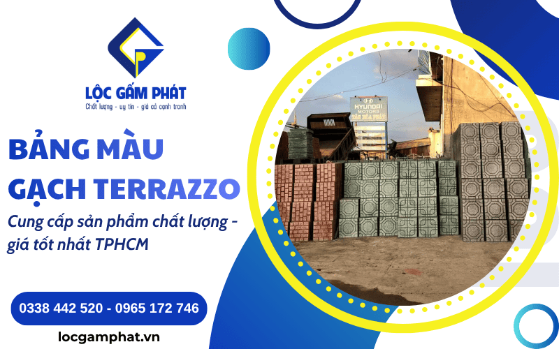 Bảng màu gạch terrazzo