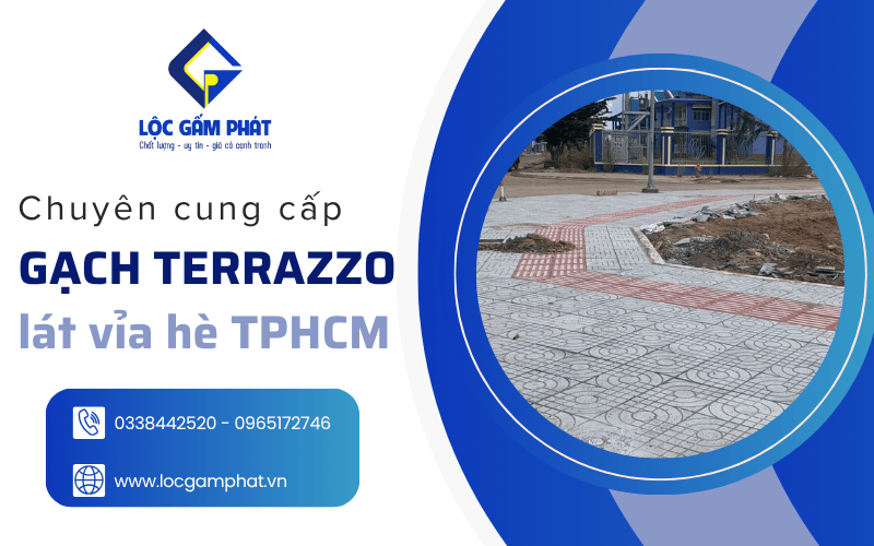 gạch Terrazzo lát vỉa hè TPHCM