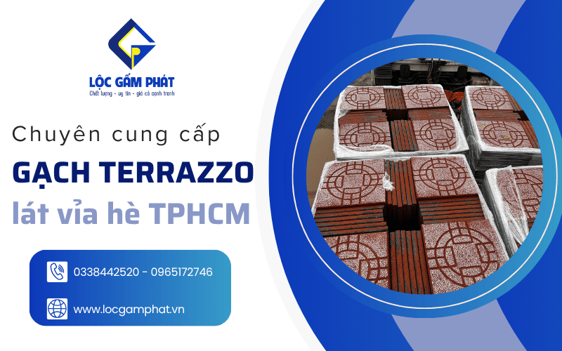 gạch Terrazzo lát vỉa hè TPHCM