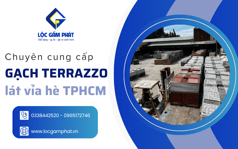 gạch Terrazzo lát vỉa hè TPHCM