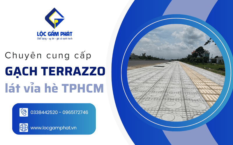 gạch Terrazzo lát vỉa hè TPHCM
