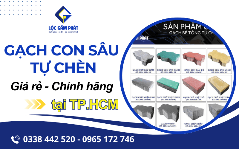 gạch con sâu tự chèn
