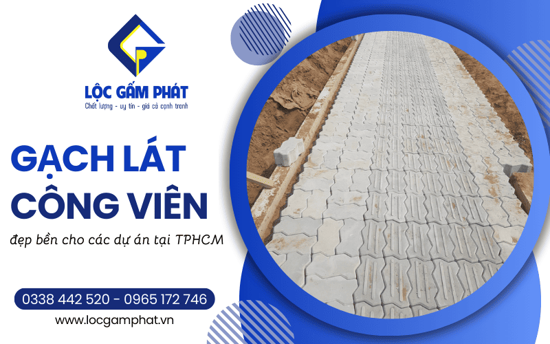 Gạch lát công viên tại TPHCM