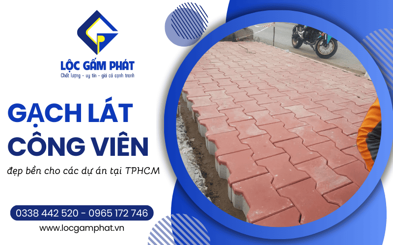 Gạch lát công viên tại TPHCM
