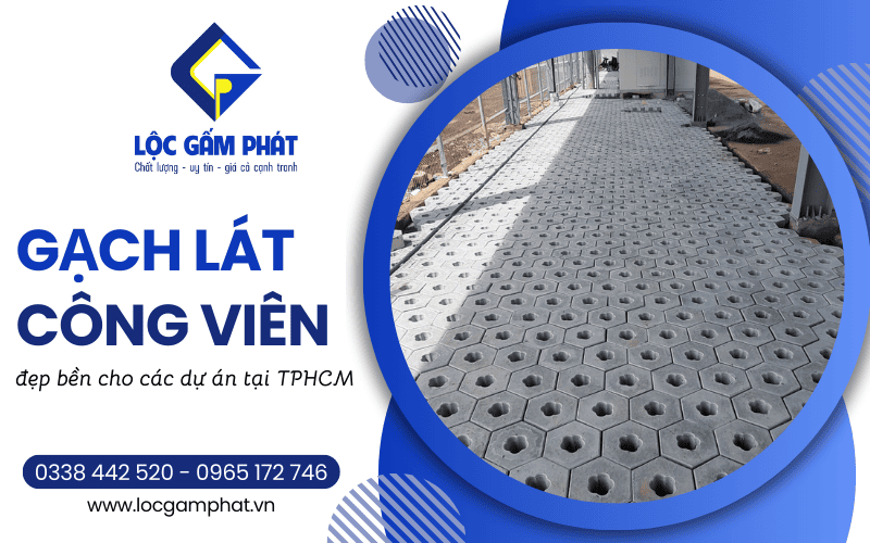 Gạch lát công viên tại TPHCM