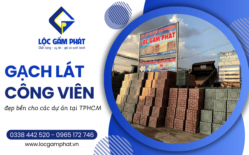 Gạch lát công viên tại TPHCM
