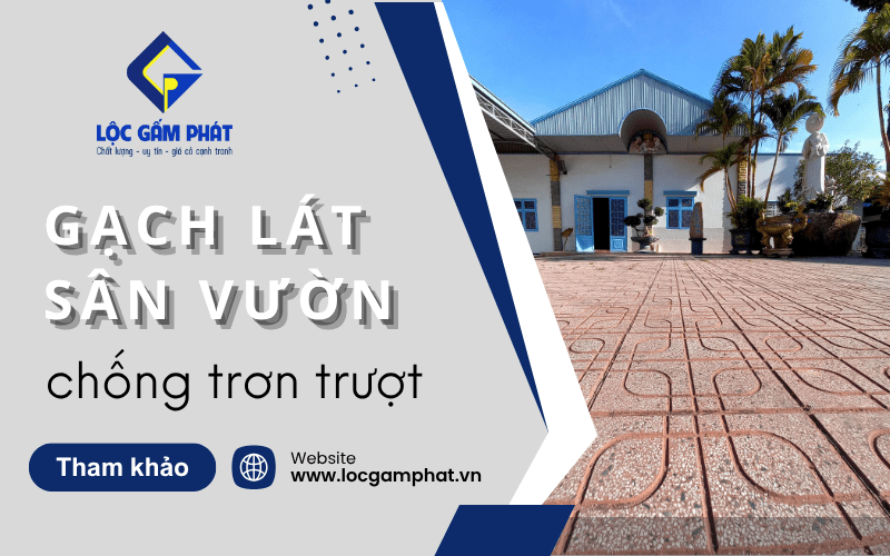 gạch lát sân vườn chống trơn trượt