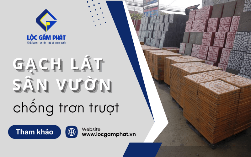 gạch lát sân vườn chống trơn trượt