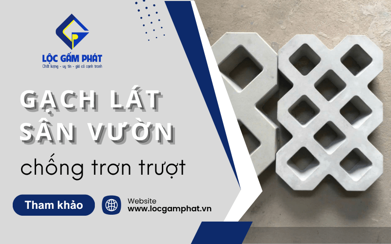 gạch lát sân vườn chống trơn trượt