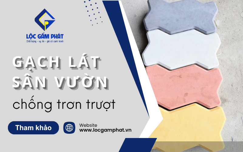 gạch lát sân vườn chống trơn trượt