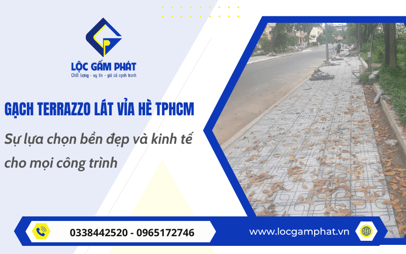 gạch terrazzo lát vỉa hè TPHCM
