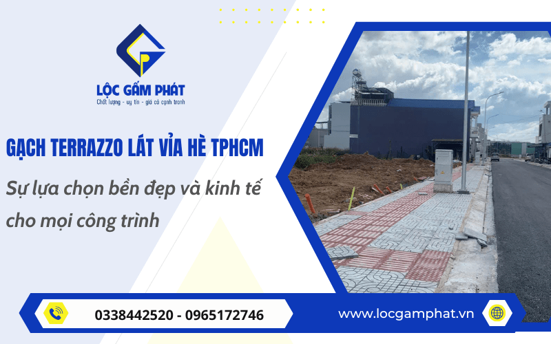 gạch terrazzo lát vỉa hè TPHCM