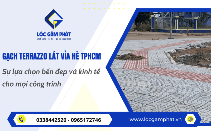 gạch terrazzo lát vỉa hè TPHCM