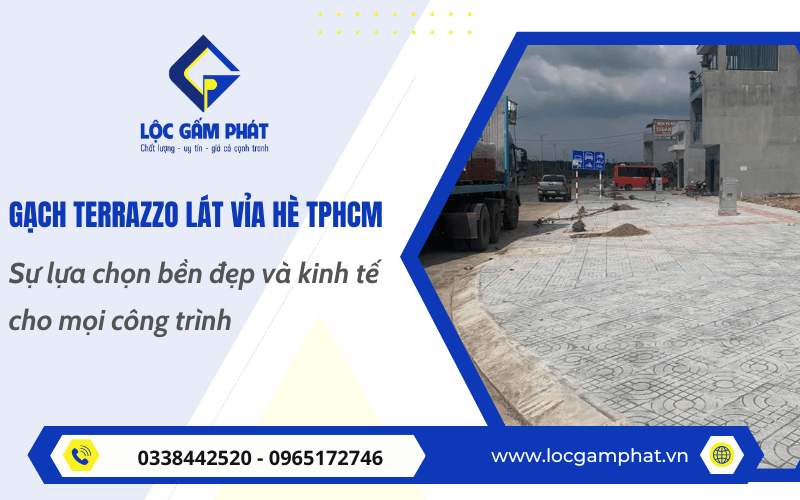 gạch terrazzo lát vỉa hè TPHCM