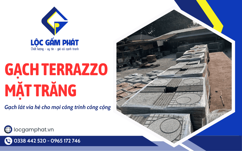 gạch terrazzo mặt trăng