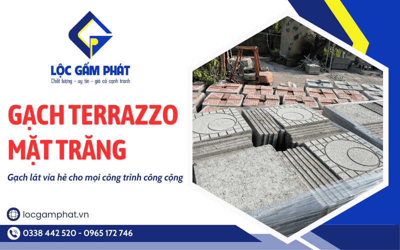 gạch terrazzo mặt trăng