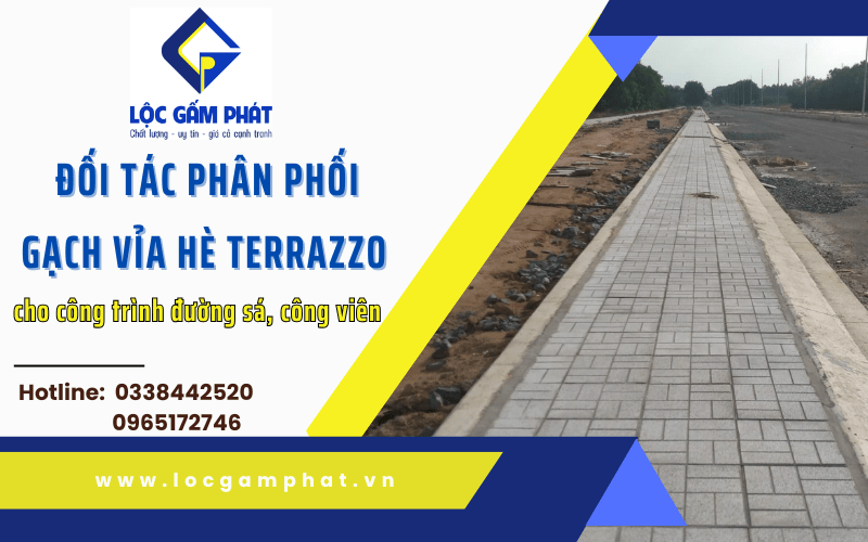 gạch Terrazzo vỉa hè