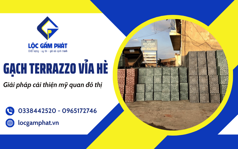 gạch Terrazzo vỉa hè