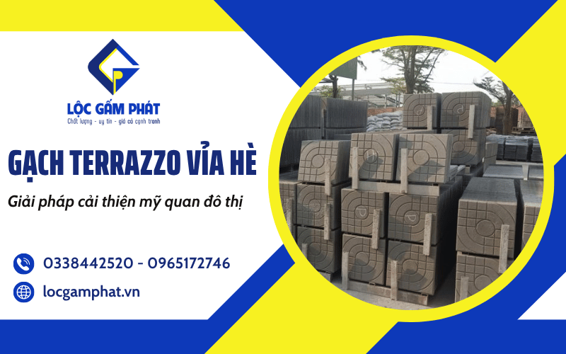 gạch Terrazzo vỉa hè