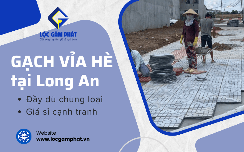 gạch vỉa hè long an