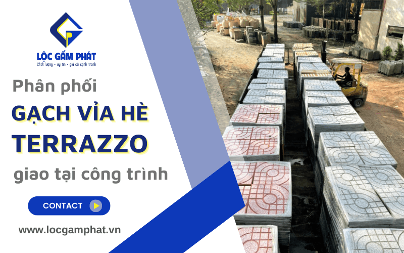 gạch vỉa hè terrazzo giá rẻ