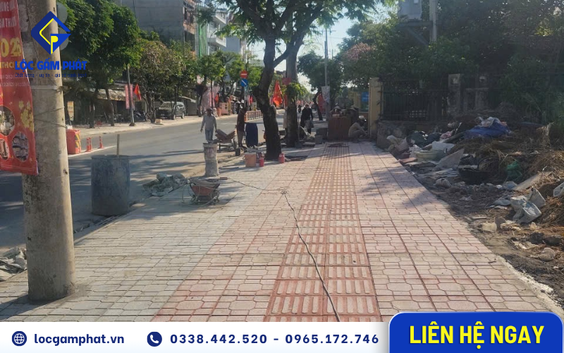 Lộc Gấm Phát giải thích tiêu chuẩn gạch terrazzo lát vỉa hè theo quy định công trình đô thị
