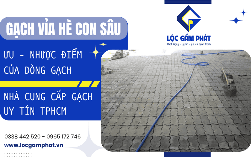 Gạch con sâu vỉa hè