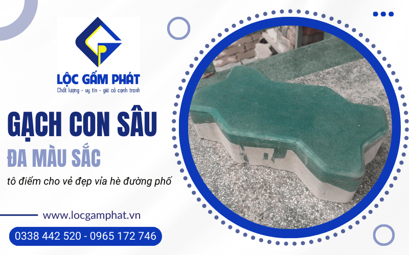 Gạch con sâu đa màu sắc